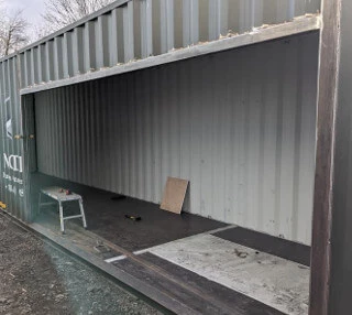 8ft Wide shipping container roll up door