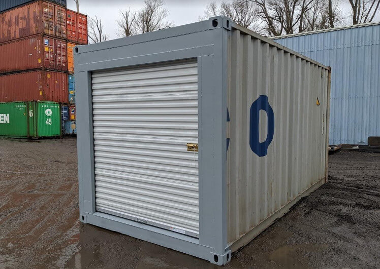 16ft shipping container with roll up door
