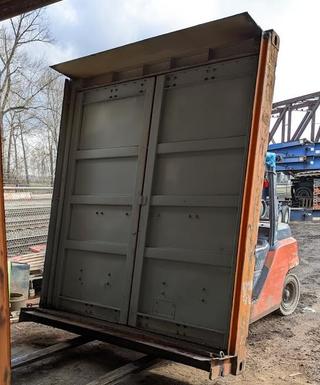 Sixteen foot container frame Shipping container cargo door assembly
