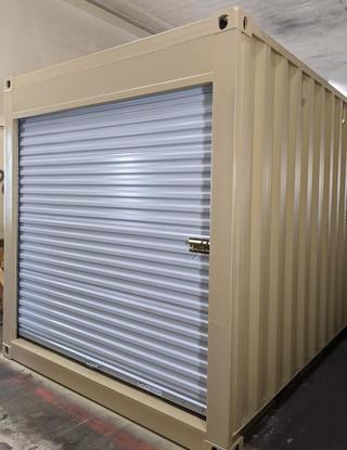 New roll up door installation
