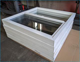 shipping container vinyl windows