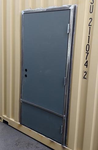 Man door before welding