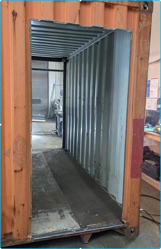 man door steel cut out