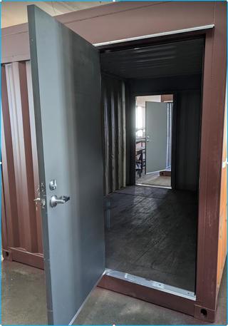 shipping container personnel door hardware